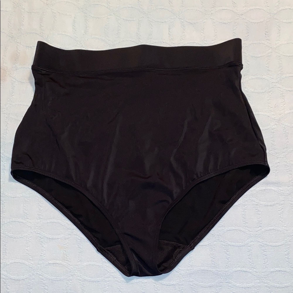 Cacique Black High-Waisted Bikini Bottom